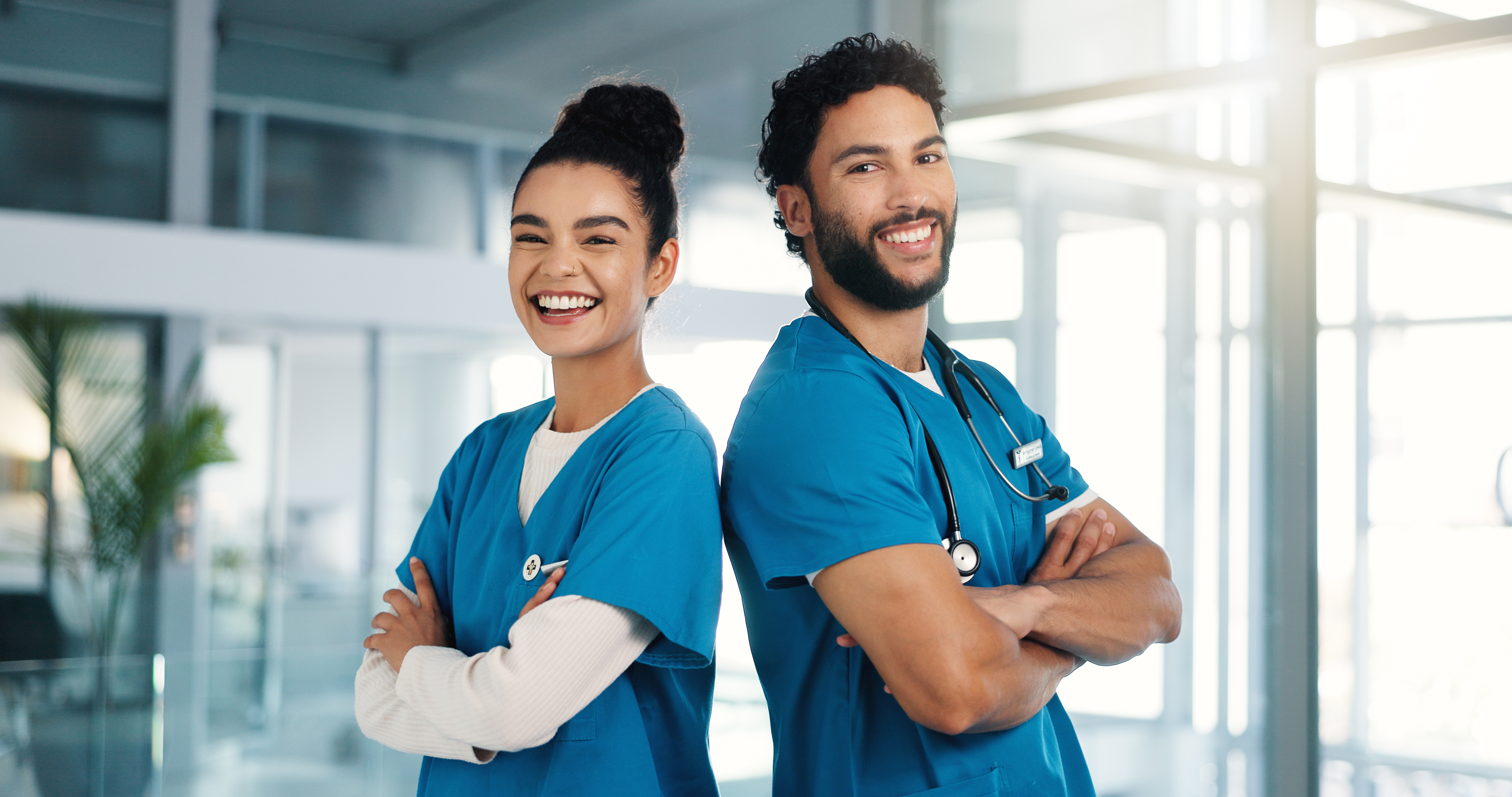 two medical assistants