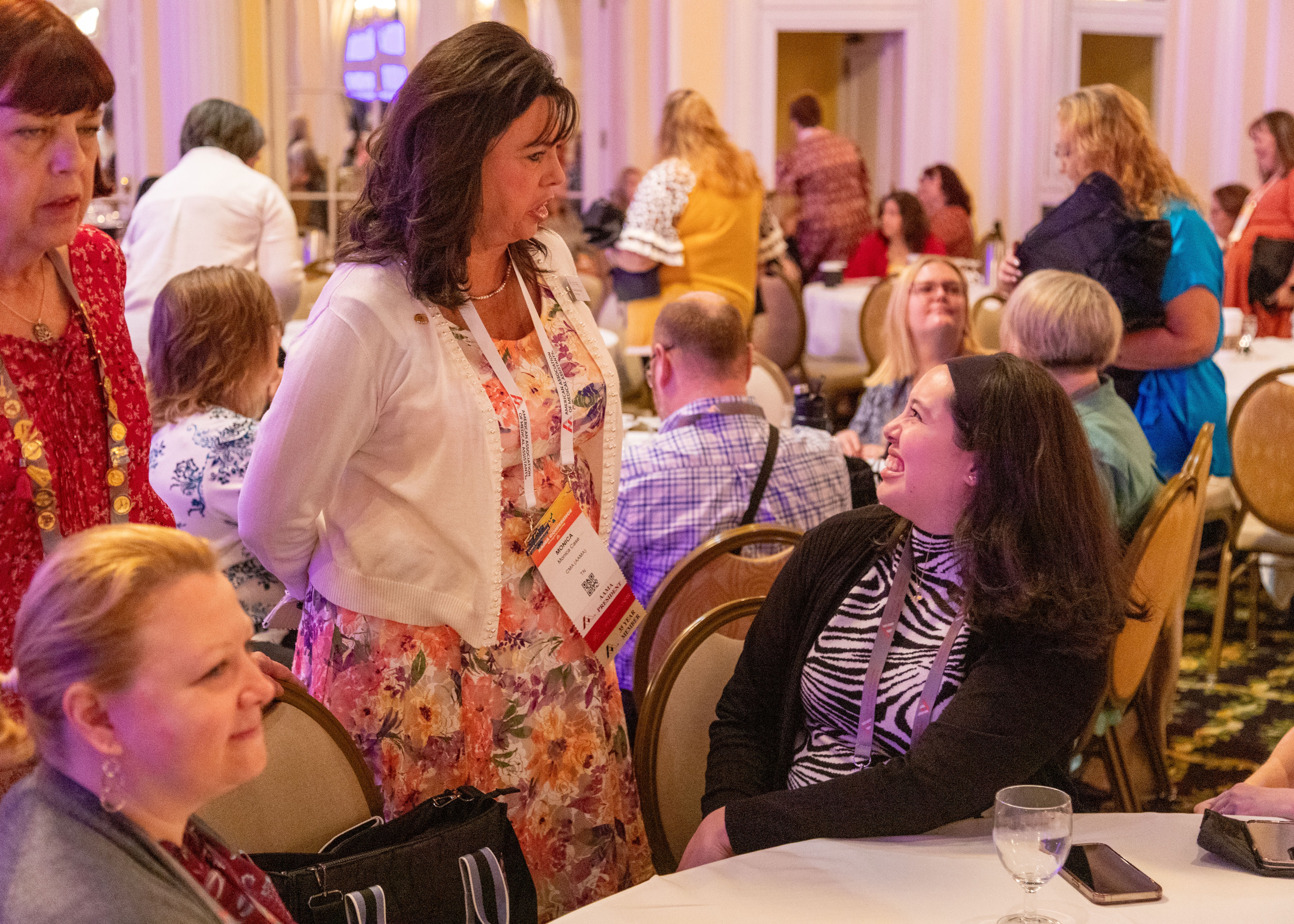First Timers 2024 Conference 3 women at AAMA conference