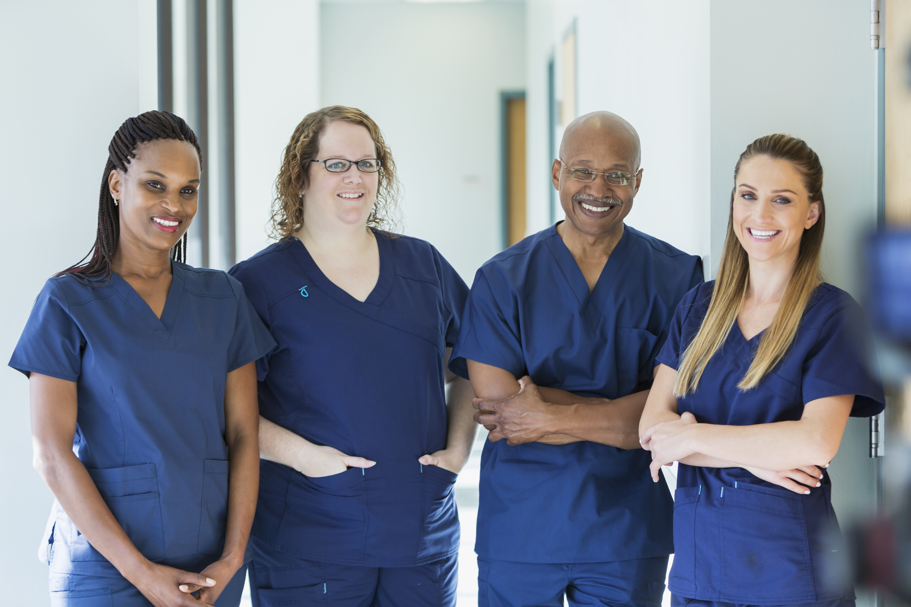 iStock-844272126 Group of four medical assistants
